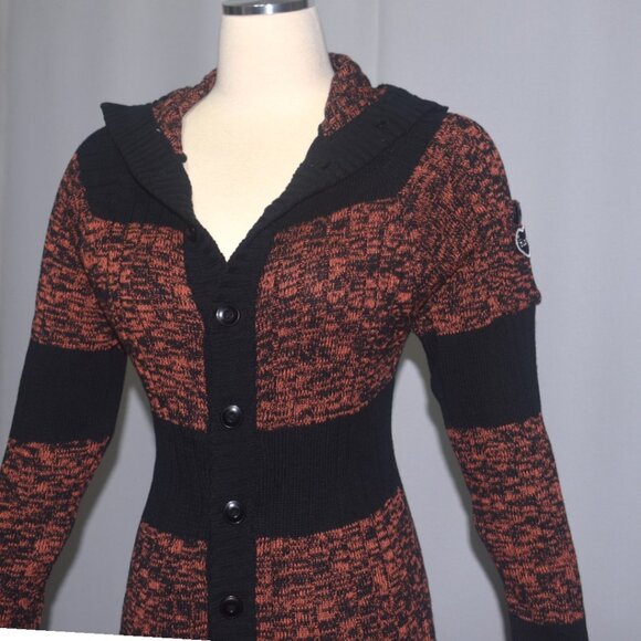 Blamo Striped Sweater Knit Tiger Cat Jumpsuit Catsuit Full Bodysuit M - Picture 7 of 10